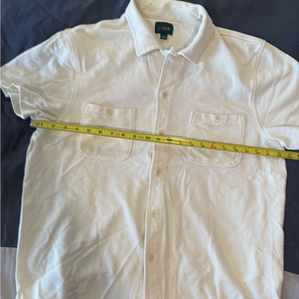 J. Crew White Casual Button Down Shirt
